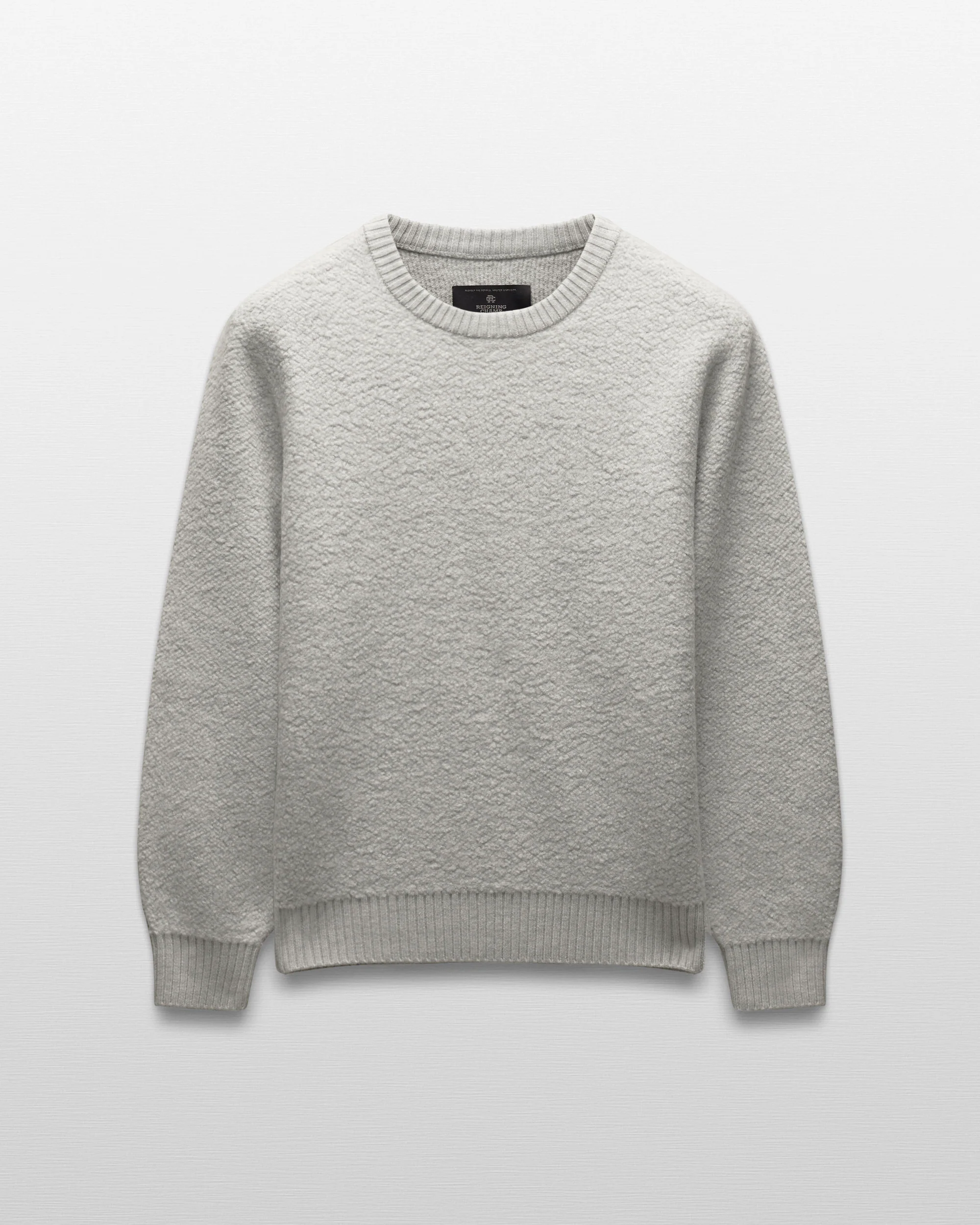 Textured Boucle Turf Crewneck - Image 7
