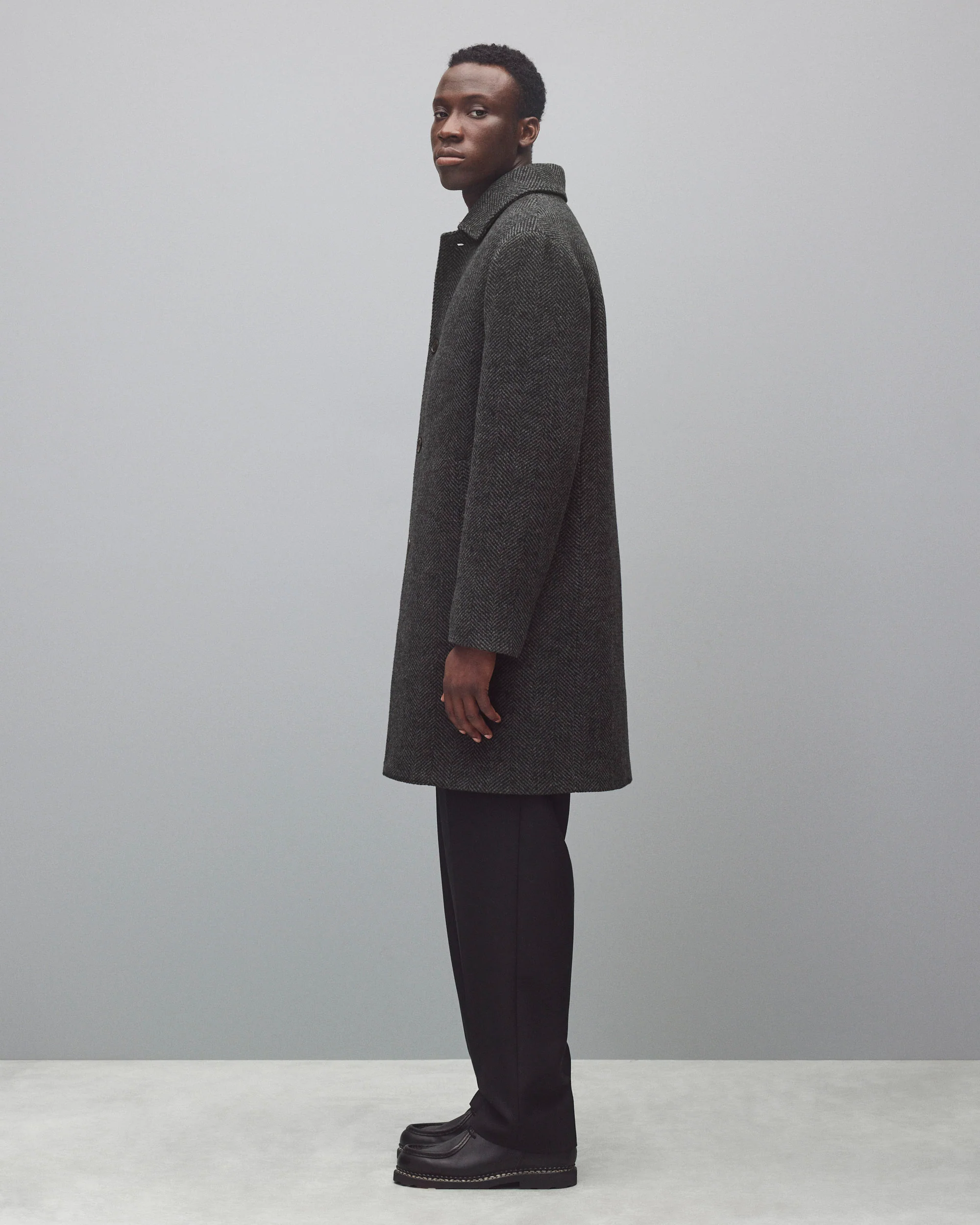 Wool Herringbone Scout Coat - Image 3